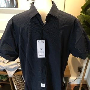 New with Tags Denim and Flower Poplin Shirt XL